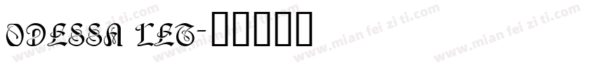 odessa let字体转换